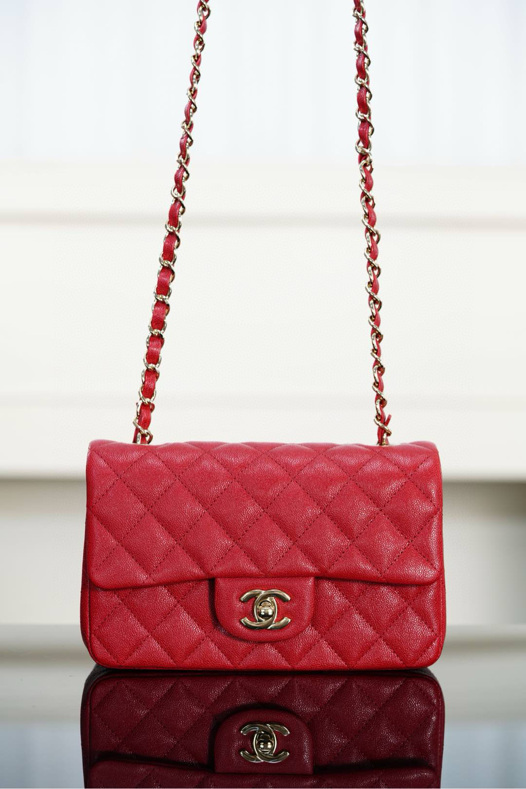 샤넬 Chanel Mini Classic Flap Bag A69900 Red 20cm