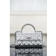 샤넬 Chanel 25s cross handle Kelly silver 18cm