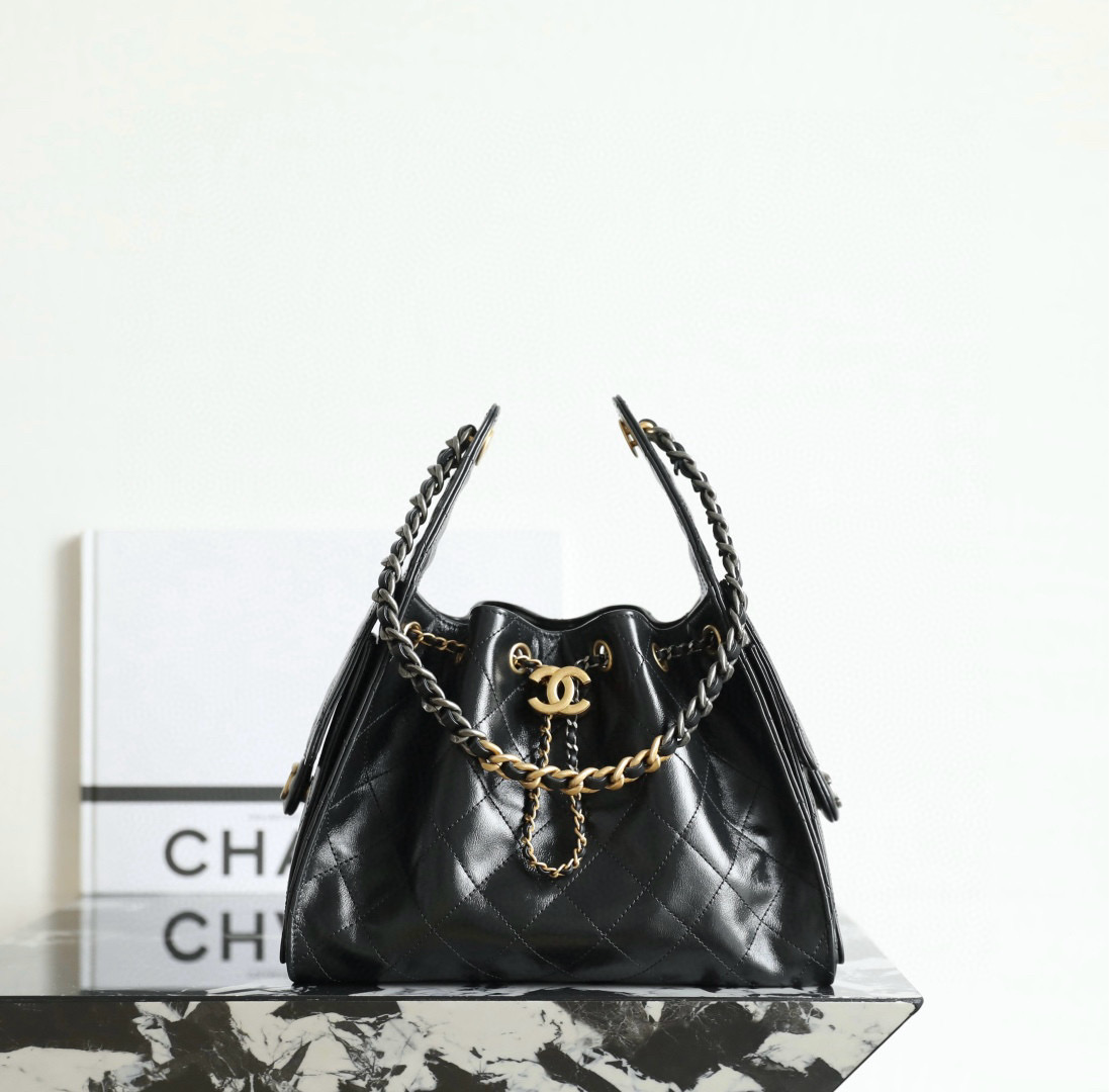 샤넬 CHANEL C-861 25Small Handbag AS5293 Black 26cm