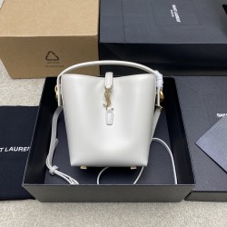 생로랑 Saint laurent/YSL 765870 Le 37 Mini In Shiny Leather White