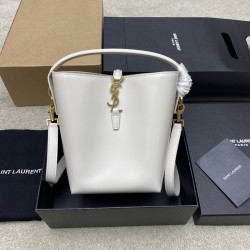 생로랑 Saint laurent/YSL 749036 Le 37 Small in Shiny Leather White