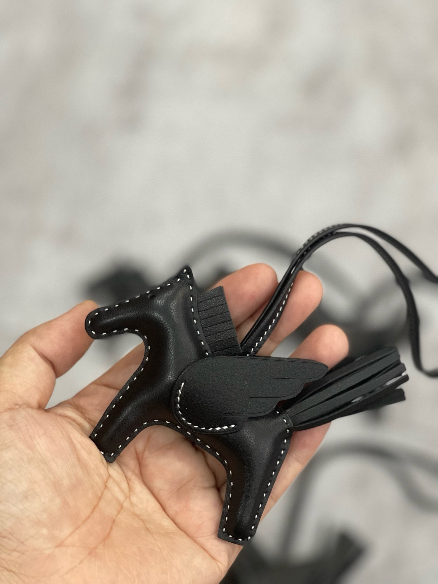 에르메스 Hermes Rodeo Charm Milo and Swift 0360279L58P Black