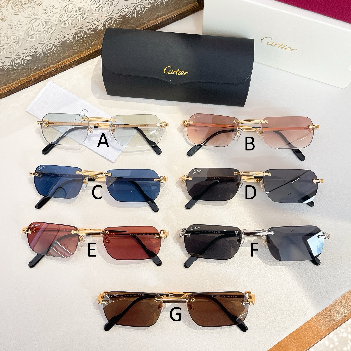 까르띠에 Cartier CT0499S 55口20-145