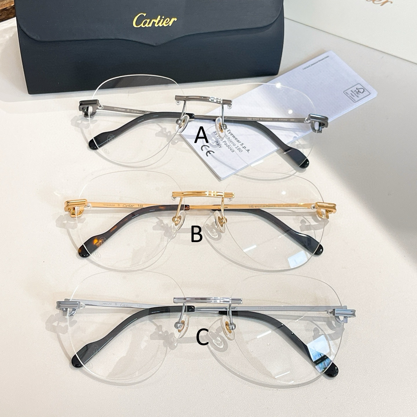 까르띠에 Cartier CT0252 58口15-140