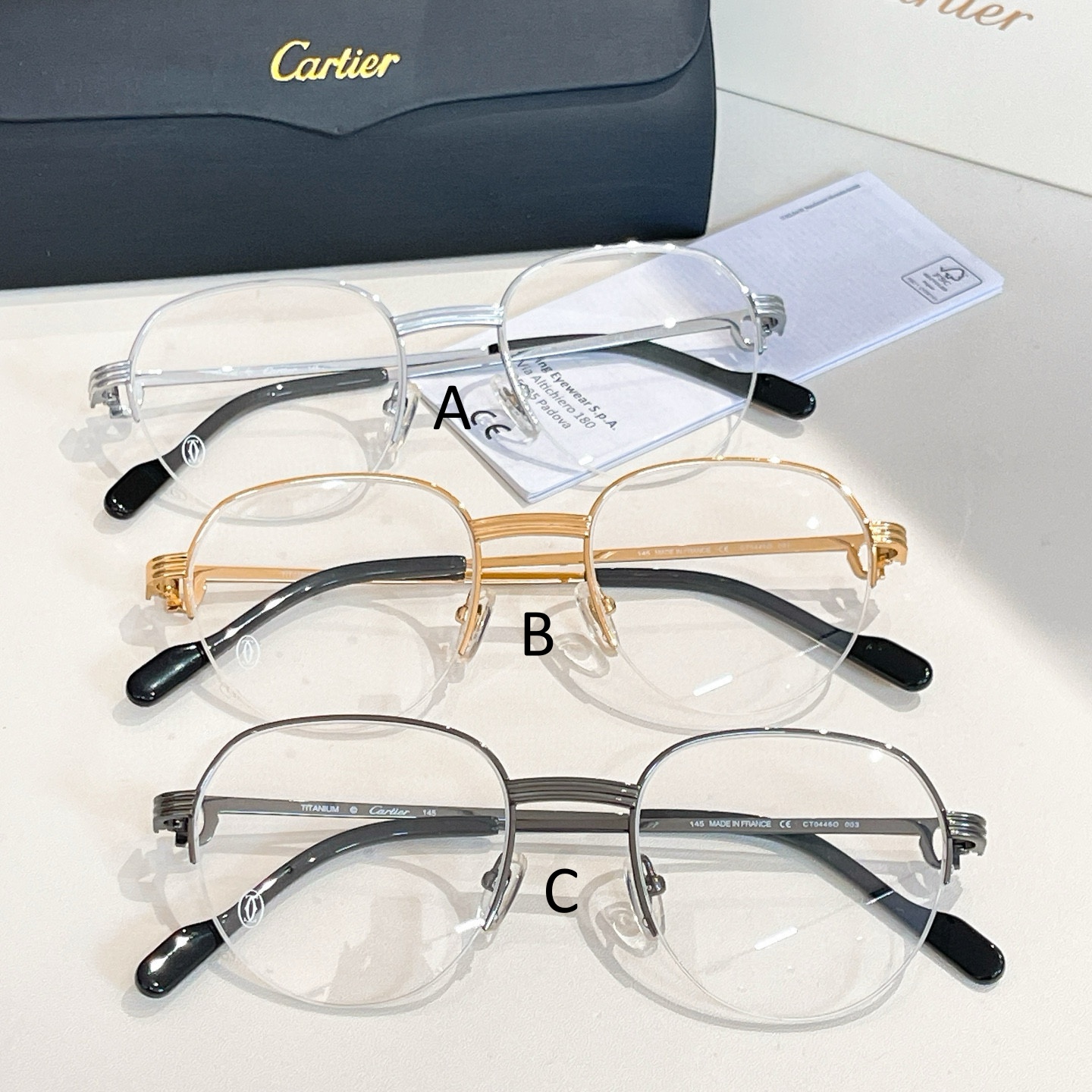 까르띠에 Cartier CT0446O 51口20-145