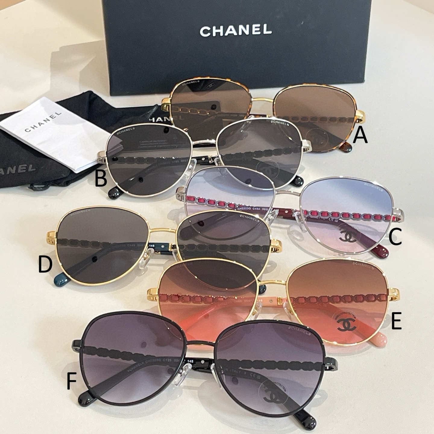 샤넬 Chanel CH2223Q 55口17-145