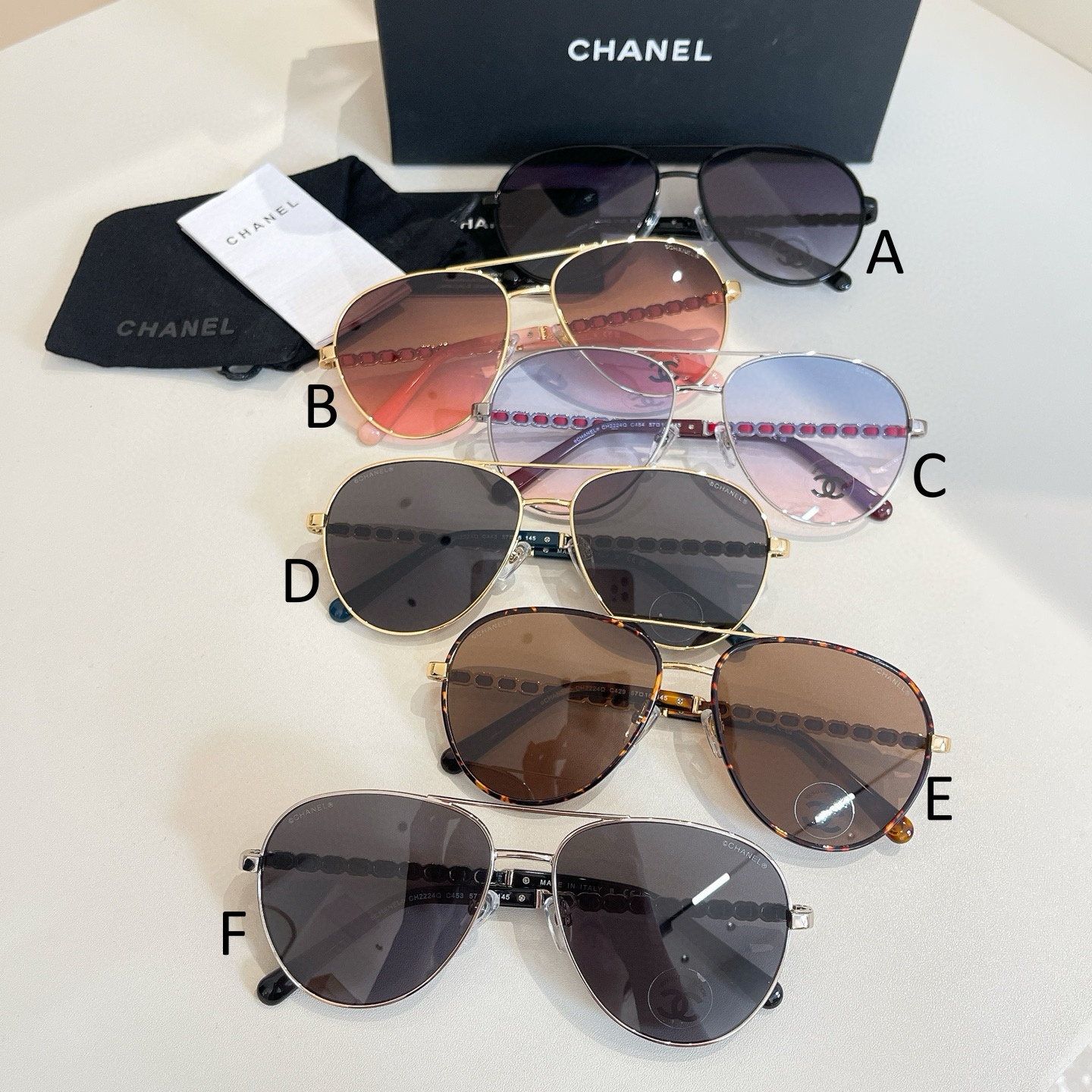 샤넬 Chanel CH2224Q 57口16-145