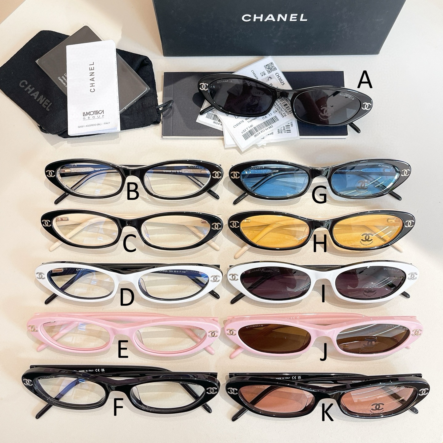 샤넬 Chanel CH3025 52口17-140 P130