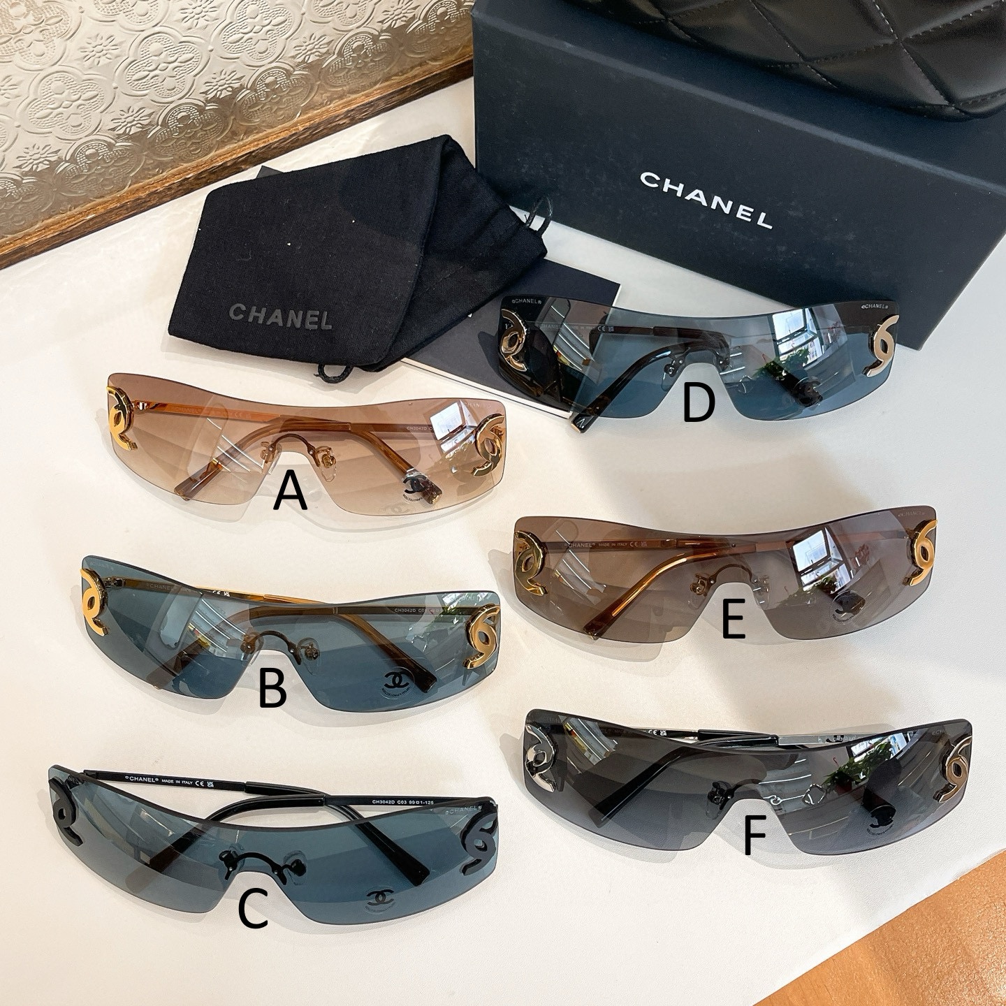 샤넬 Chanel CH3042D 62口15-135