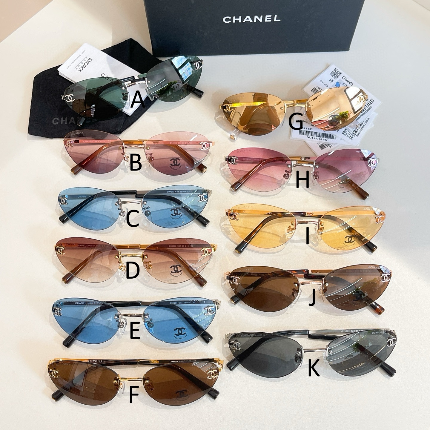 샤넬 Chanel CH4003 55口16-135