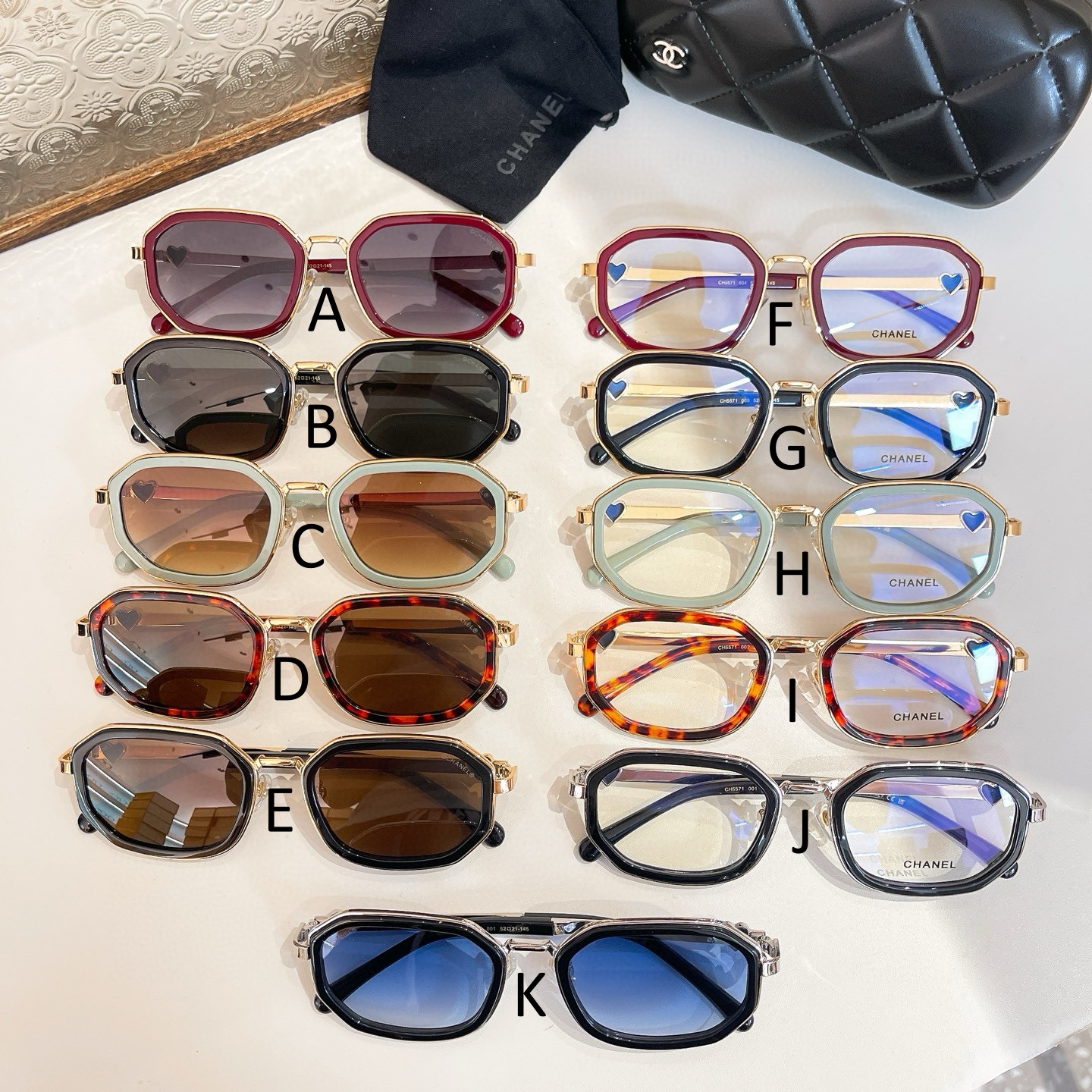 샤넬 Chanel CH5571 58口19-115