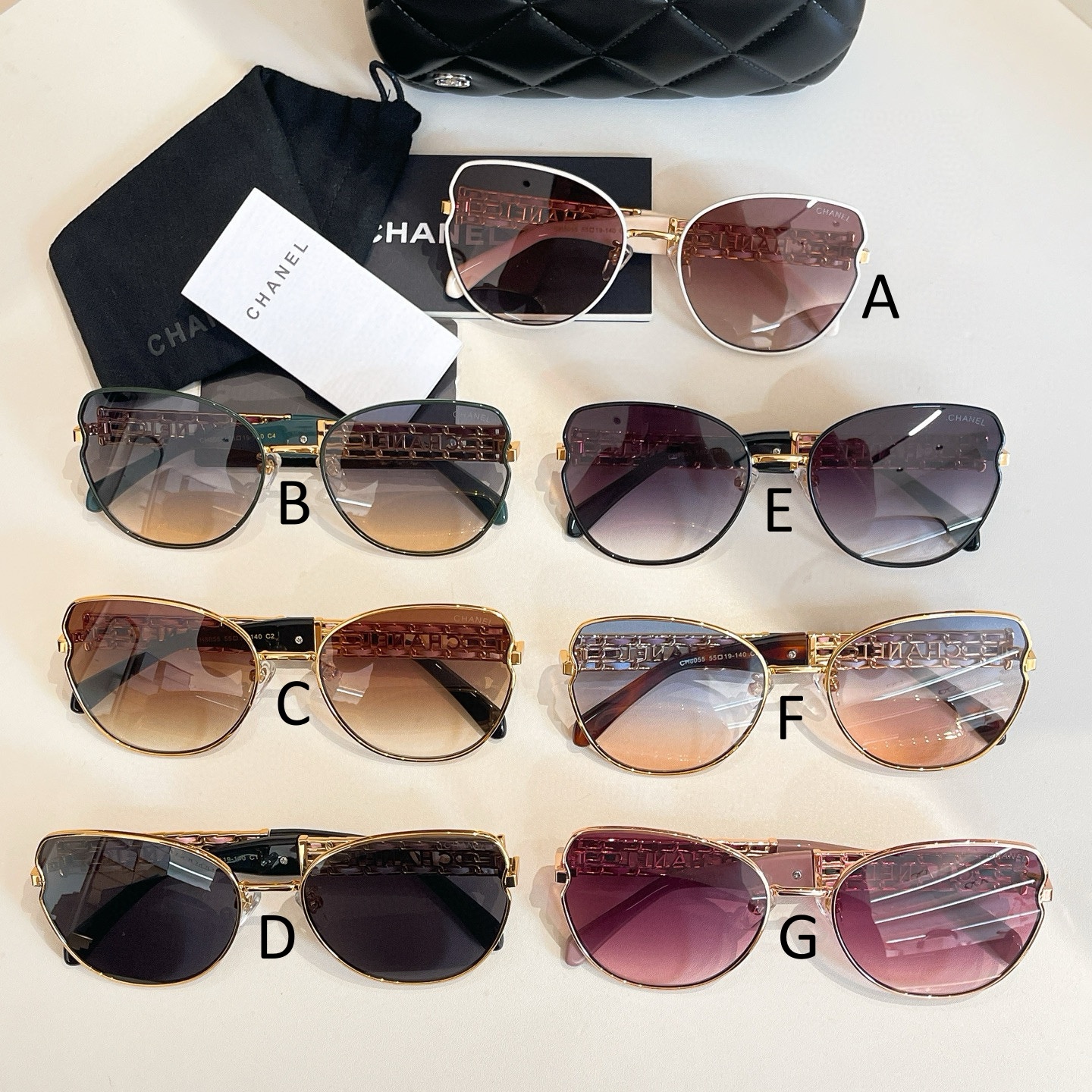 샤넬 Chanel CH8055 55口19-140