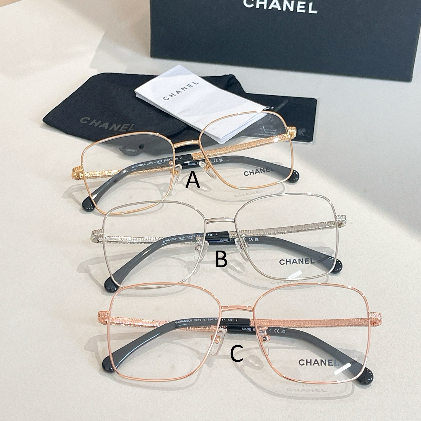 샤넬 Chanel 2216 55口17-135