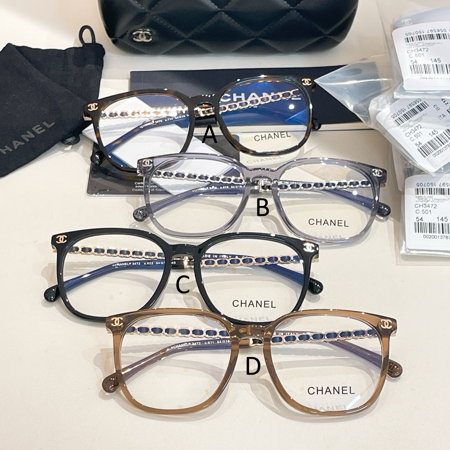 샤넬 Chanel 3472 54口18-145