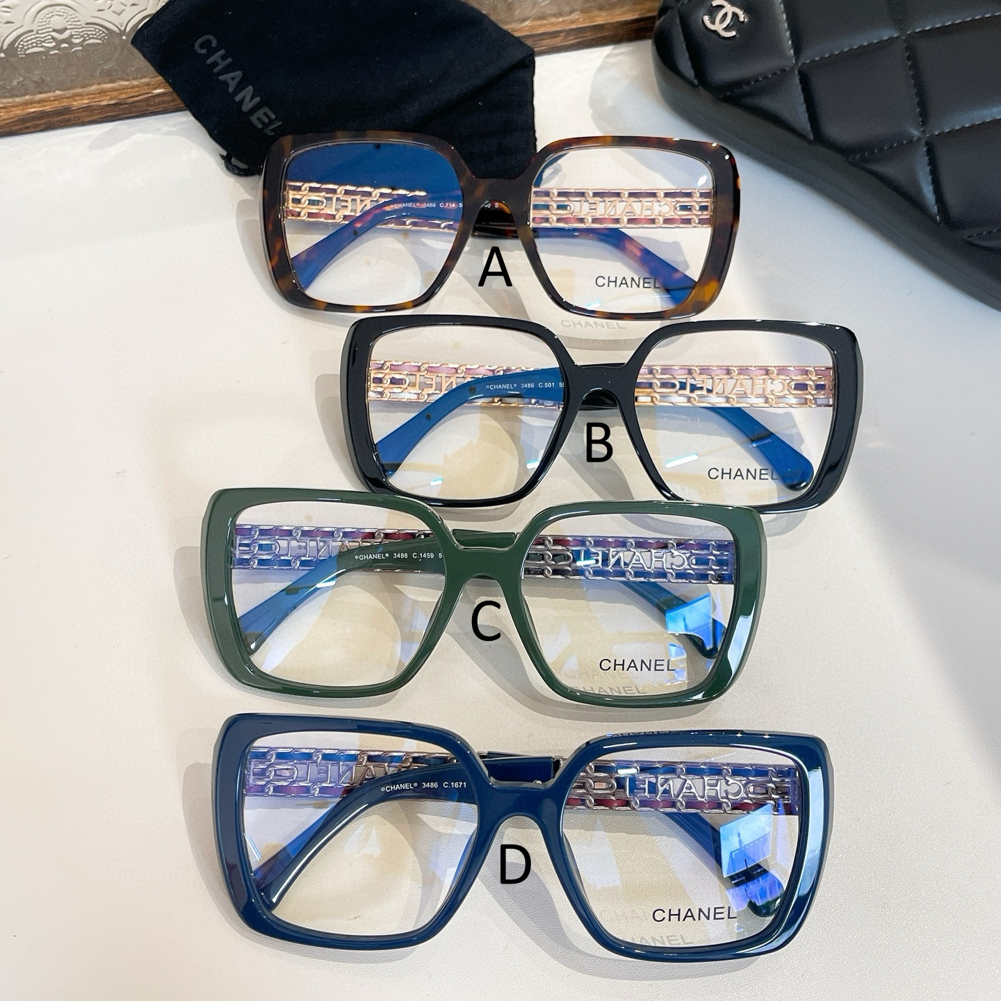 샤넬 Chanel 3486 55口19-140