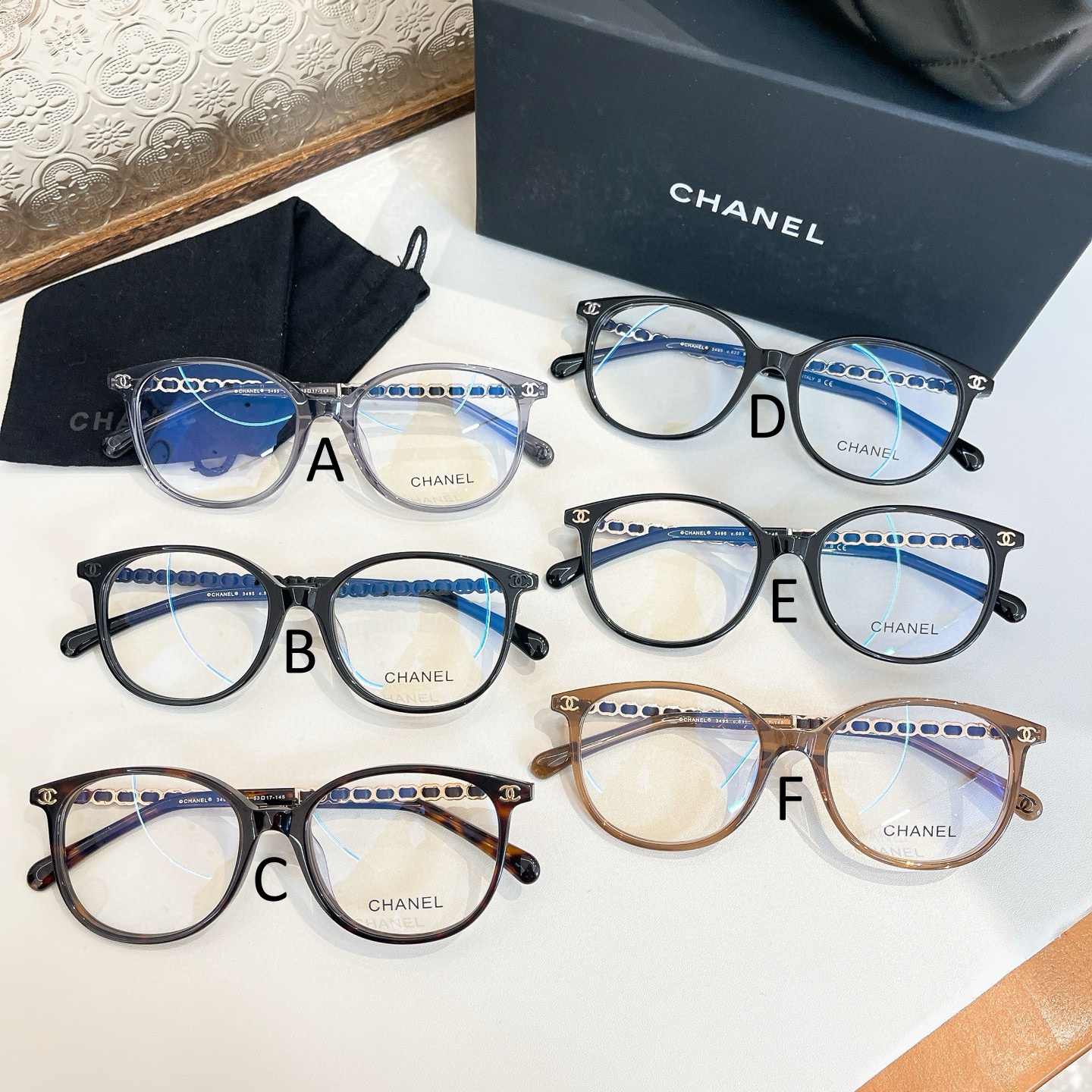 샤넬 Chanel 3495 53口17-145