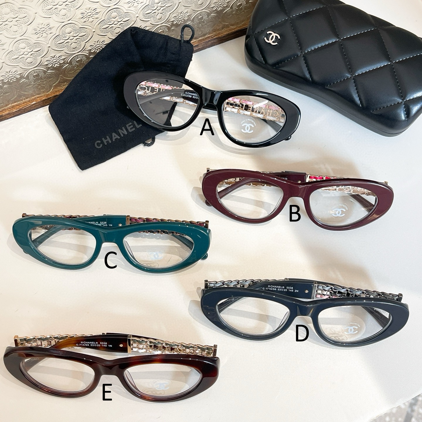 샤넬 Chanel 5538 54口17-140