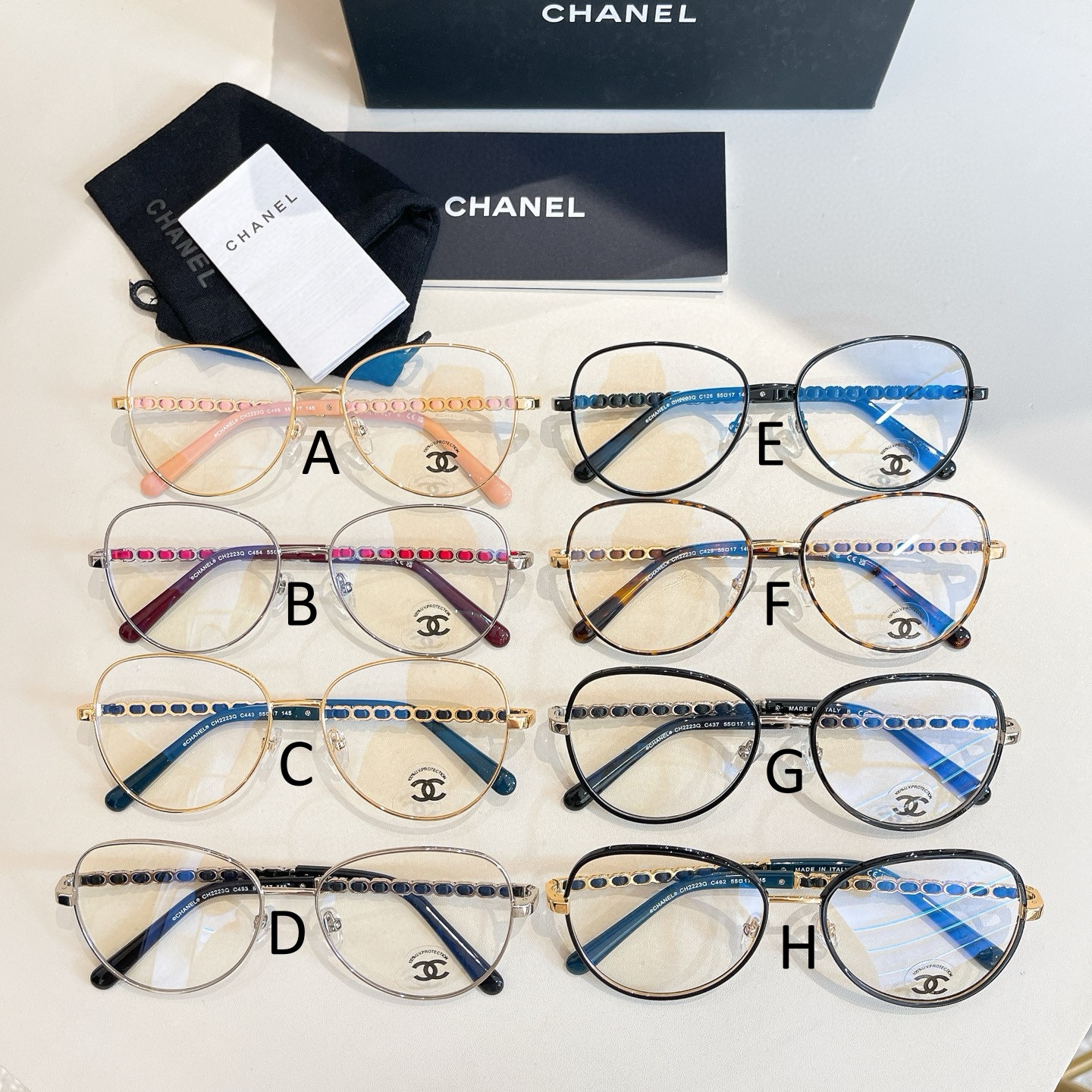 샤넬 Chanel CH2223Q 55口17-145