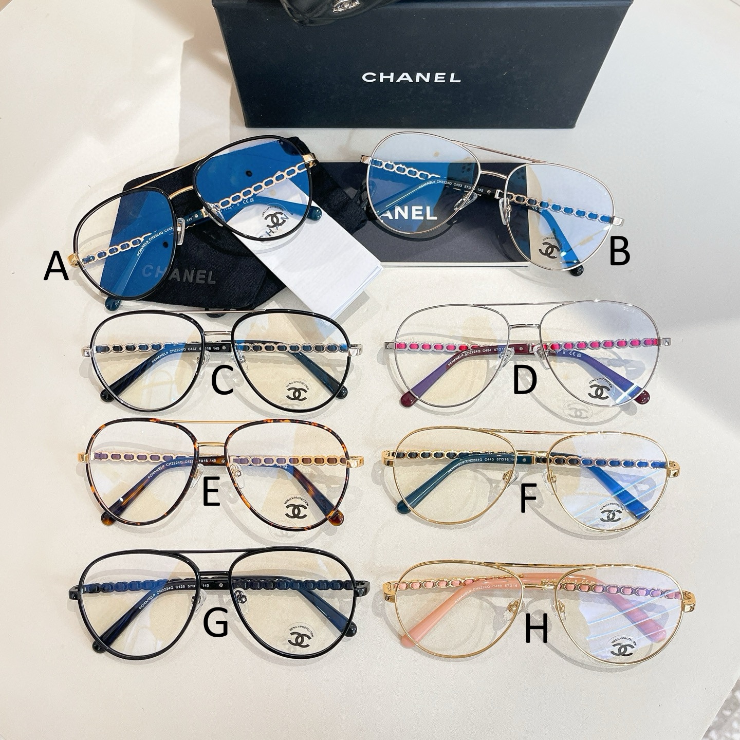 샤넬 Chanel CH2224Q 57口16-145
