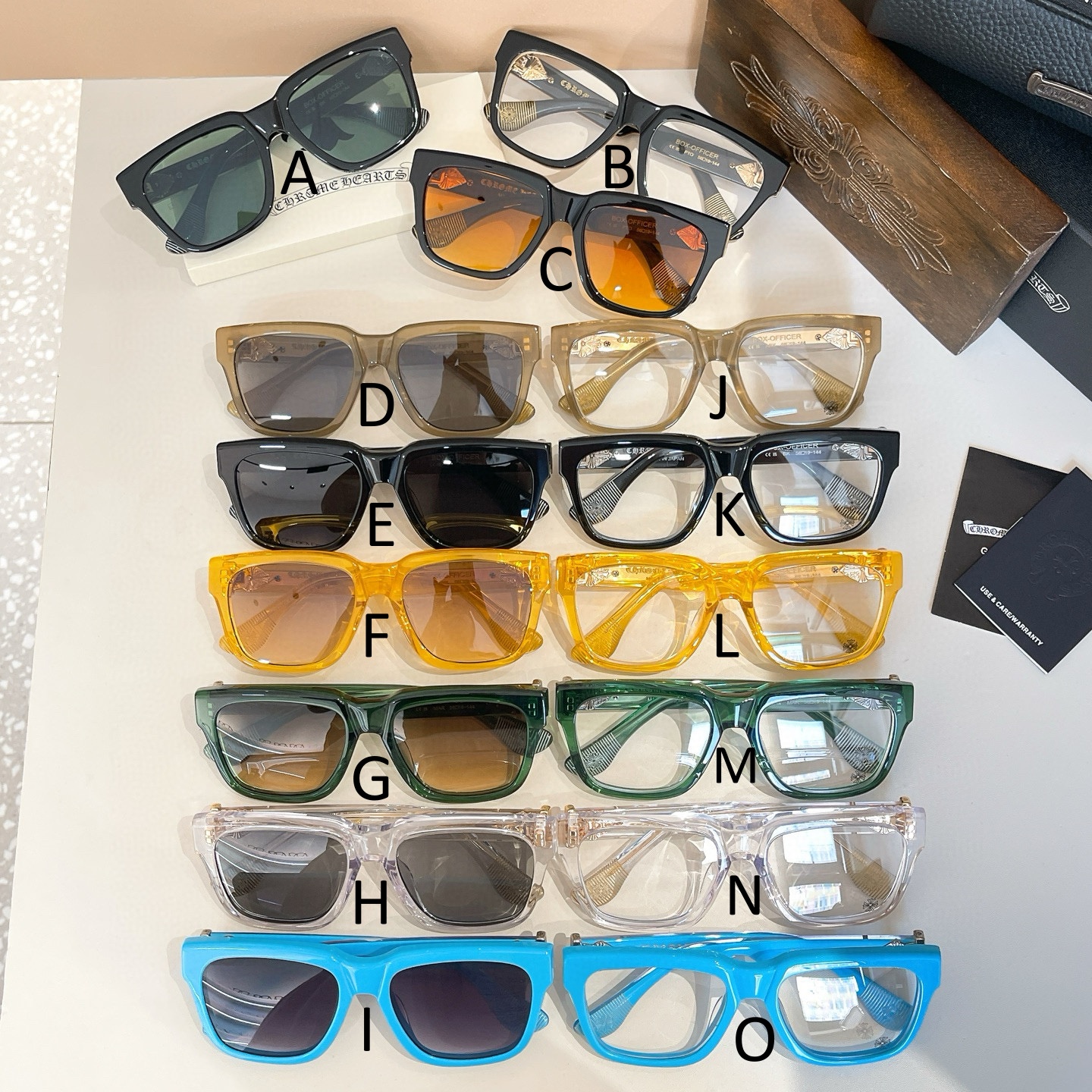 크롬하츠 Chrome Hearts BOX-OFFICER 56口19-144