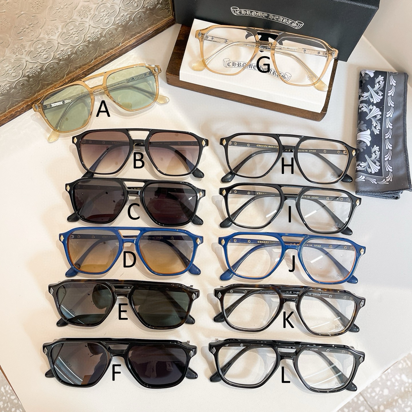 크롬하츠 Chrome Hearts ZIPHER 55口19-148