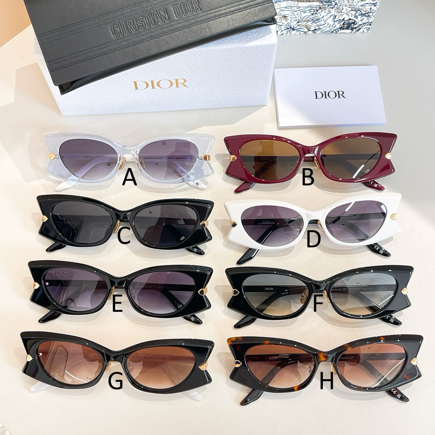 디올 Dior Butterfly S2F 53口21-145