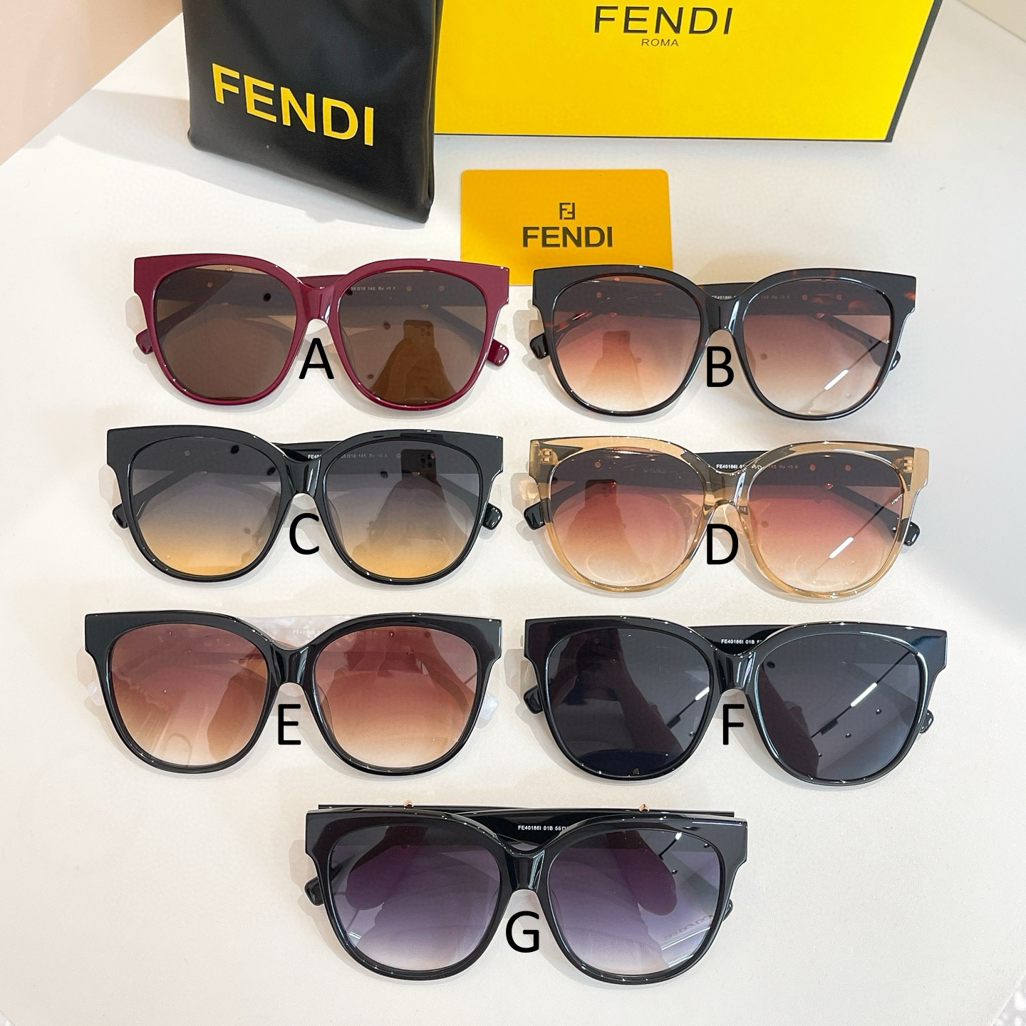 펜디 FENDI FE40186I 56口16-145