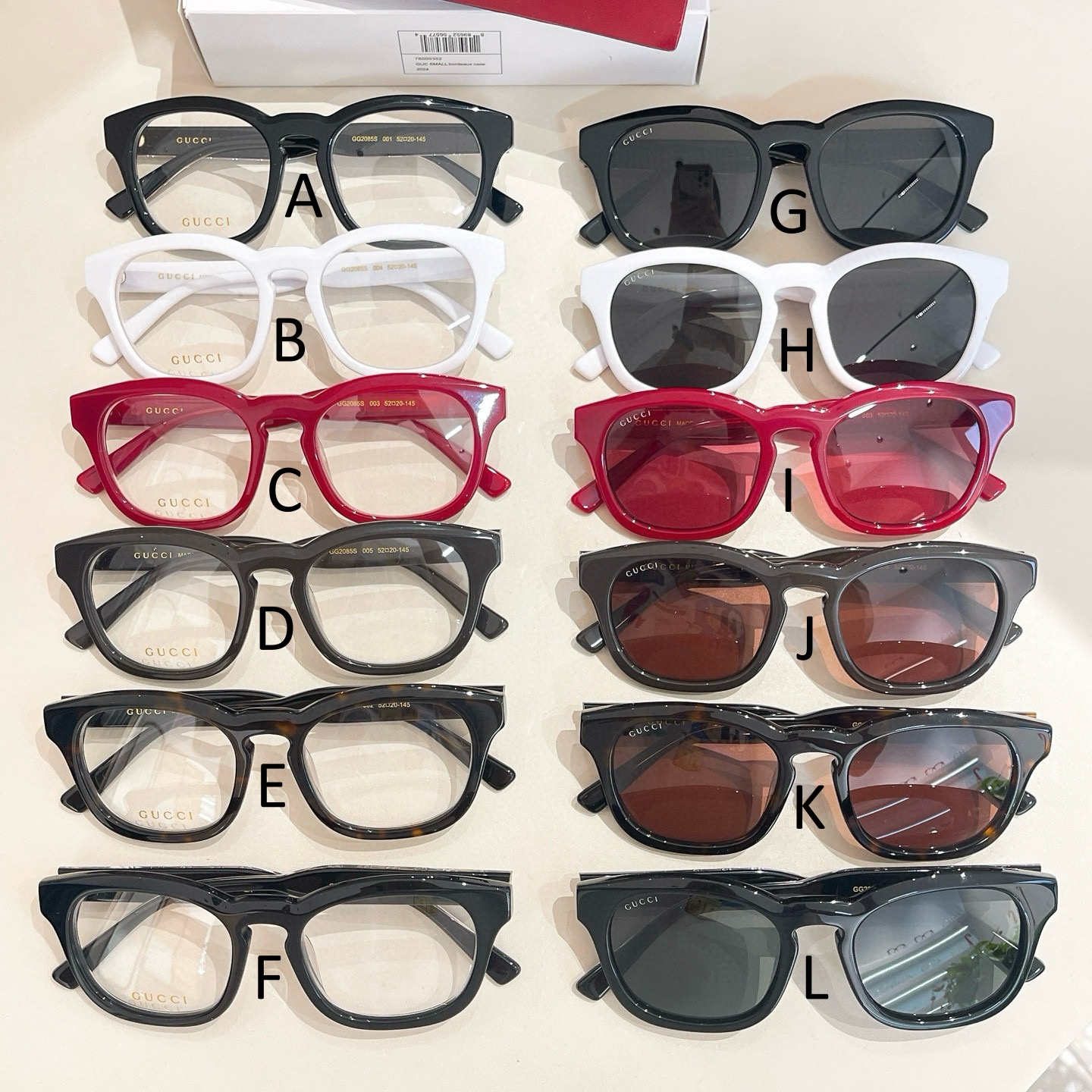 구찌 Gucci GG2085S 50口20-145