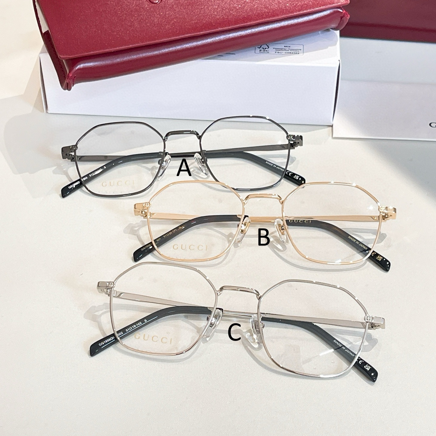 구찌 Gucci GG1956OK 56口16-145