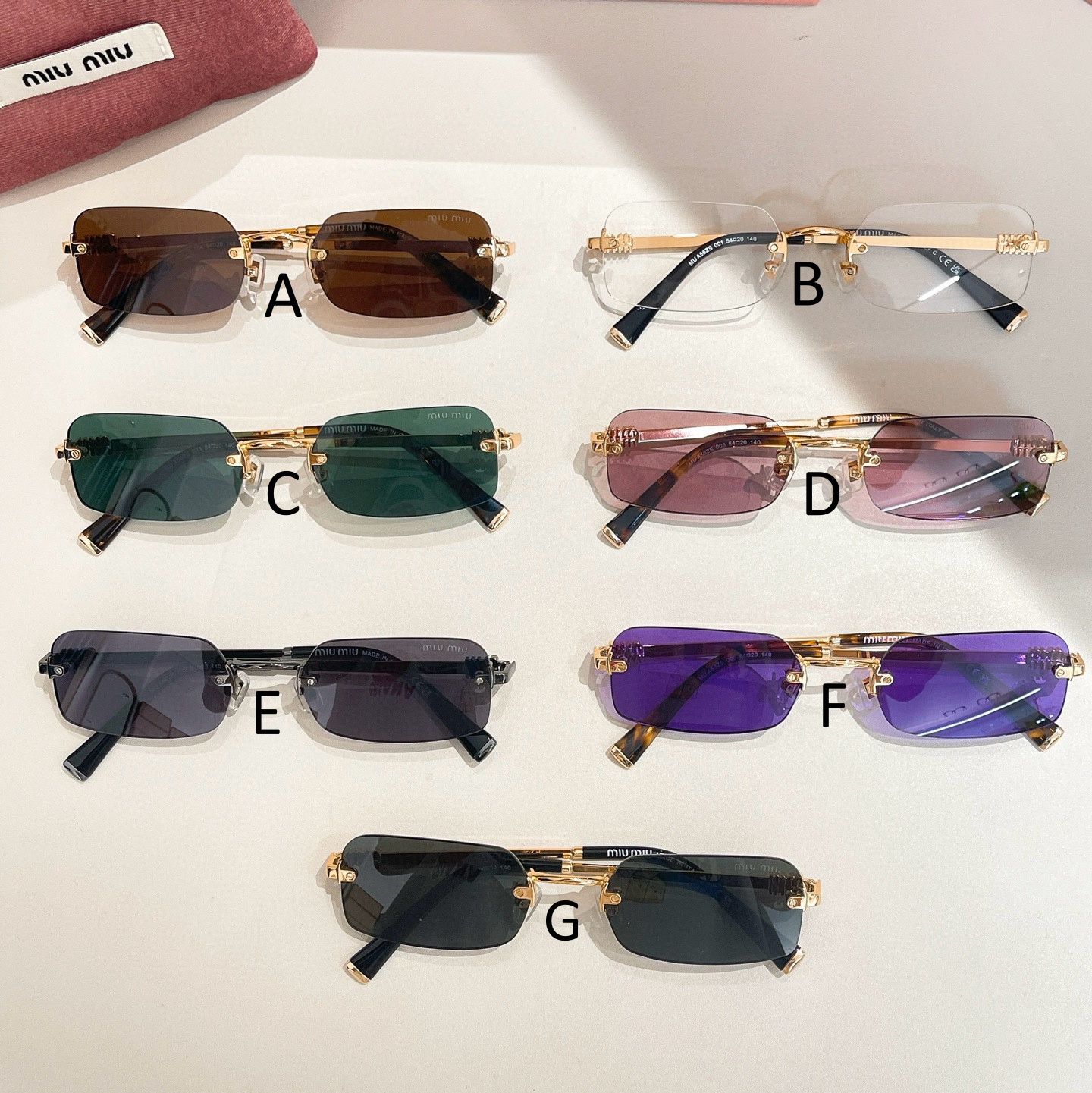 미우 미우 MIU MIU MU A56ZS 54口20-140