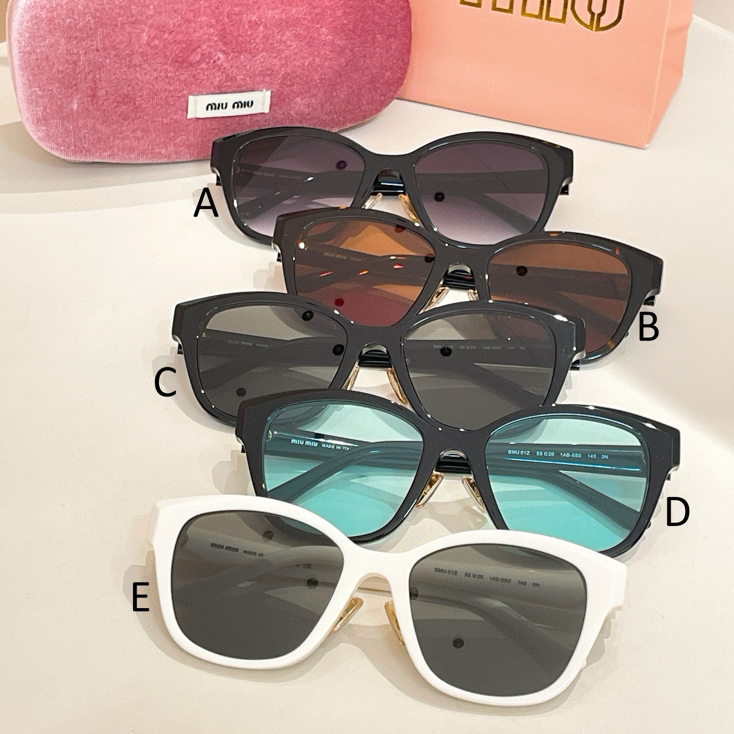 미우 미우 MIU MIU SMU 01Z 55口20-140