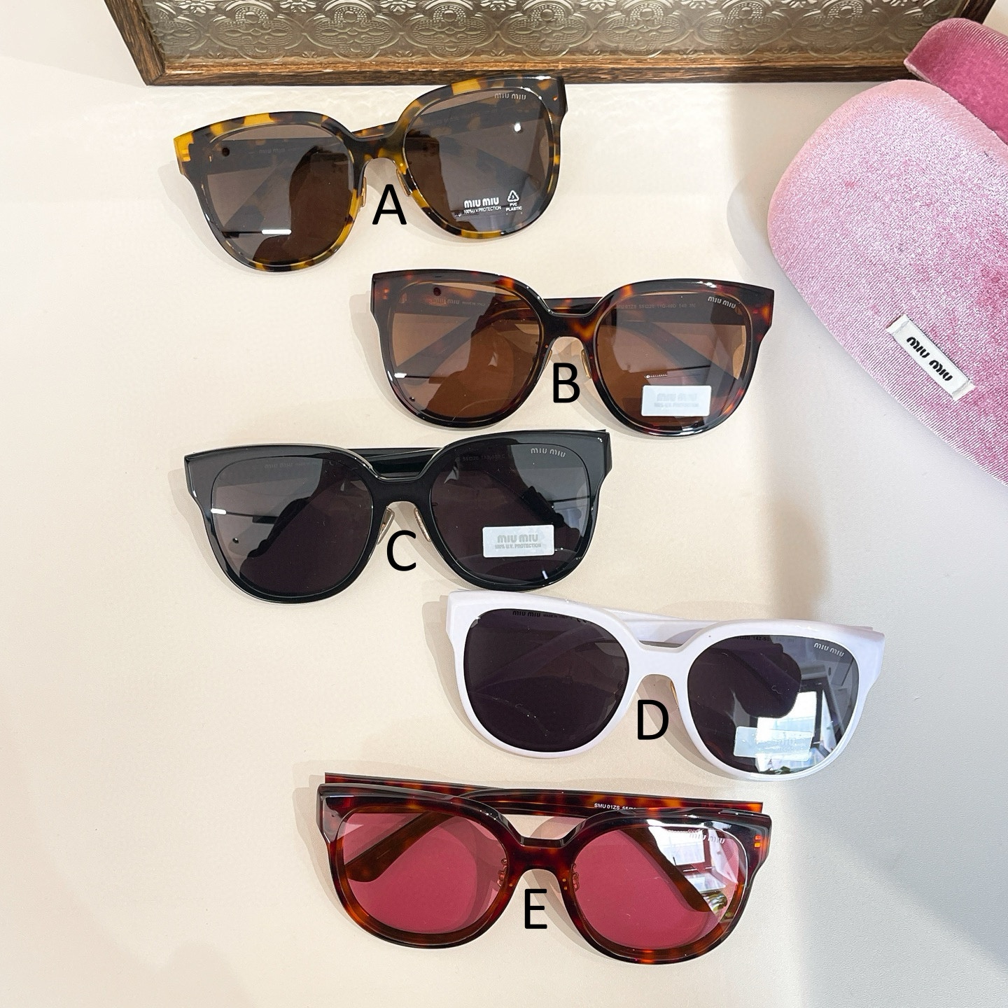 미우 미우 MIU MIU SMU 01ZS 65口16-148