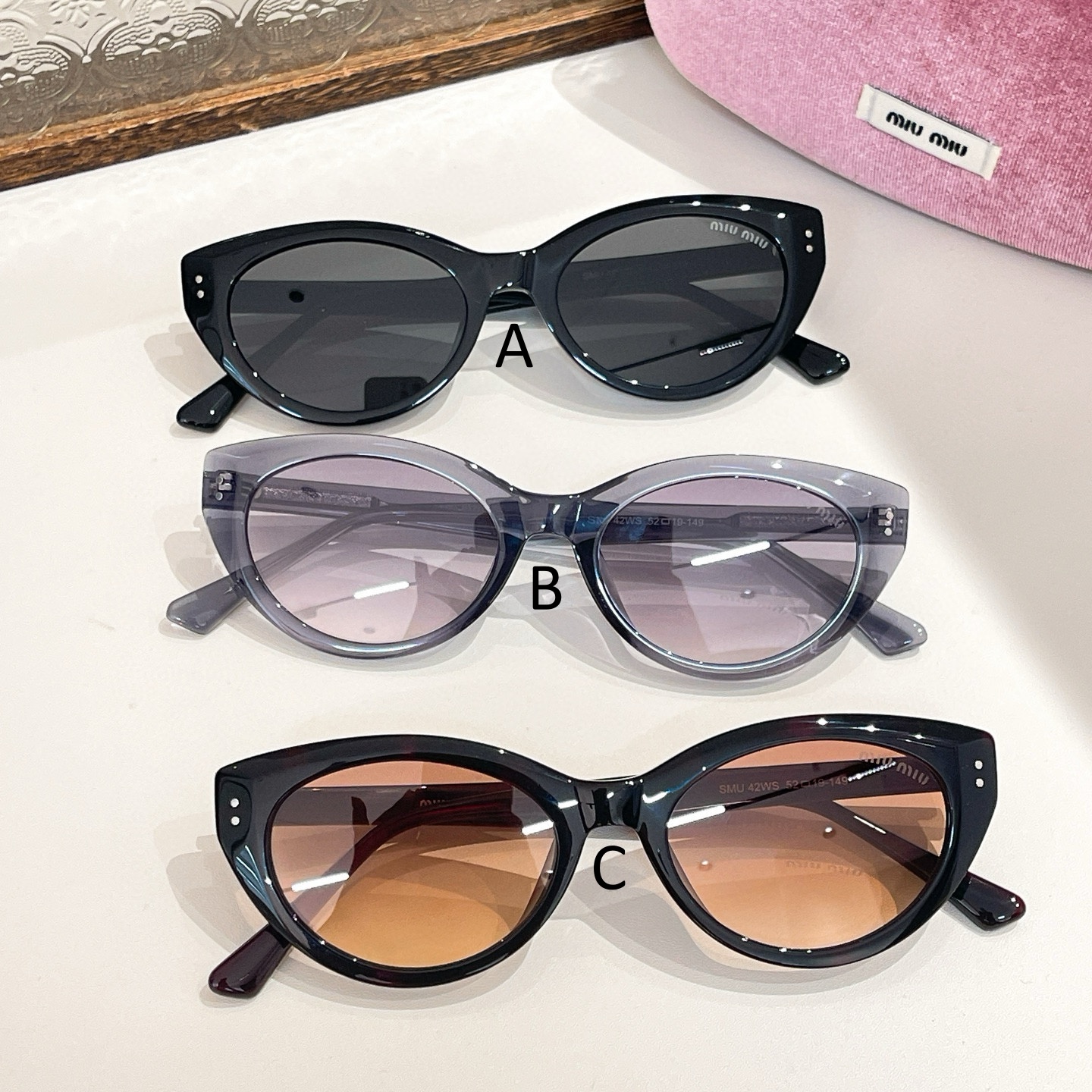 미우 미우 MIU MIU SMU 42WS 52口19-149