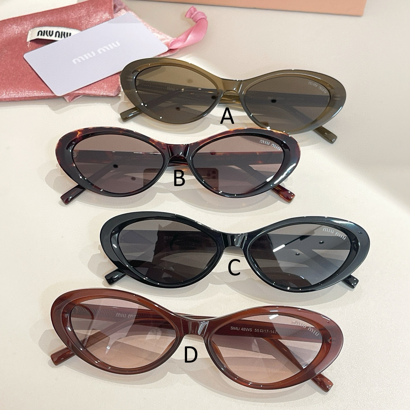 미우 미우 MIU MIU SMU 48WS 55口17-147