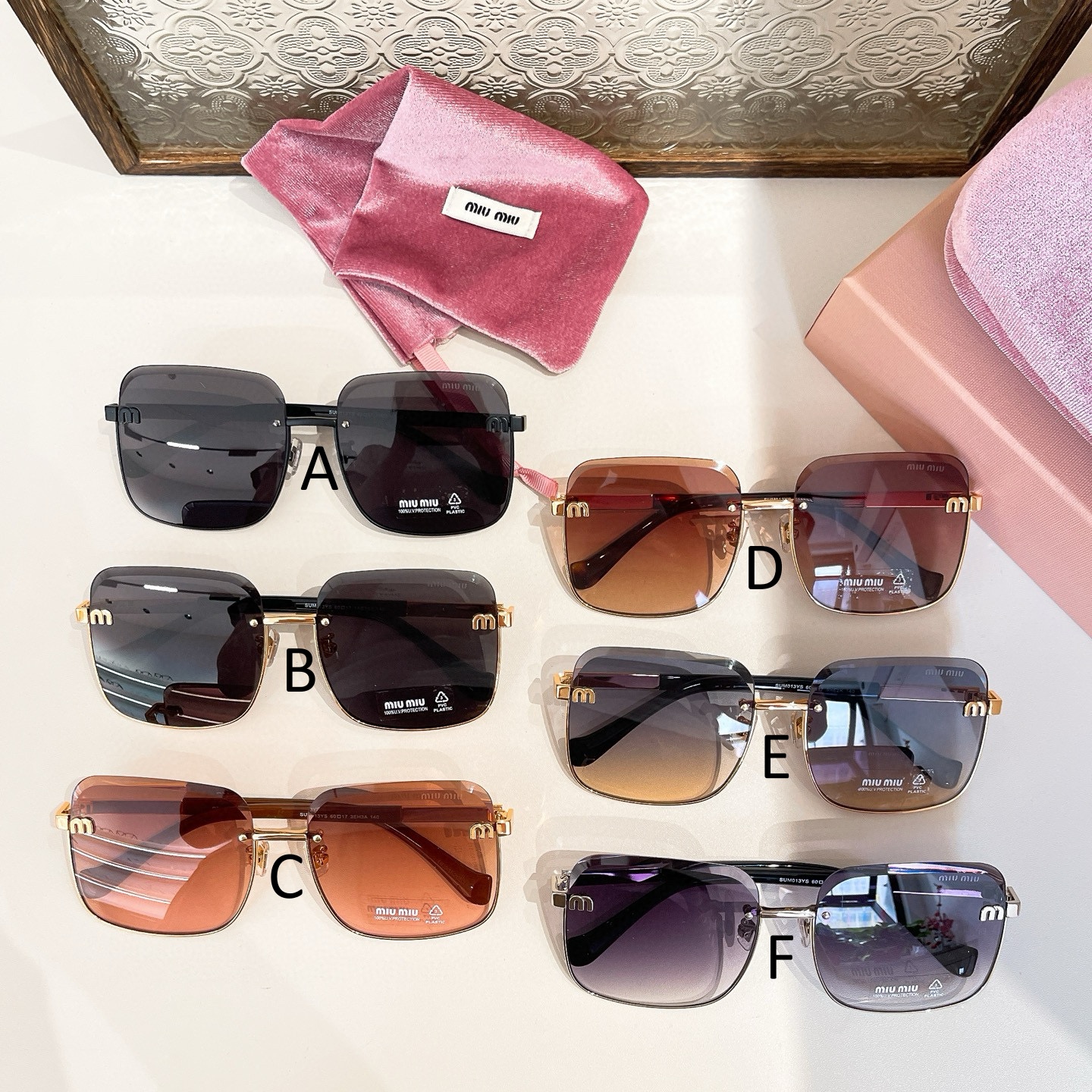 미우 미우 MIU MIU SMU013YS 60口17-140