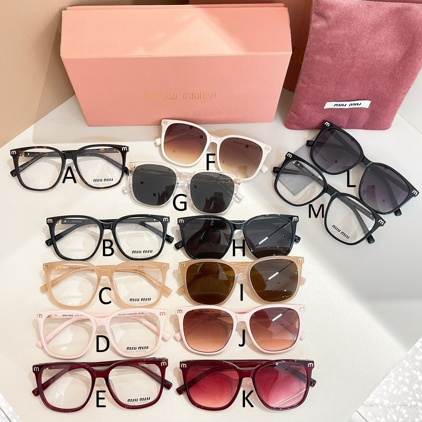 미우 미우 MIU MIU VMU 62ZS 54口16-145