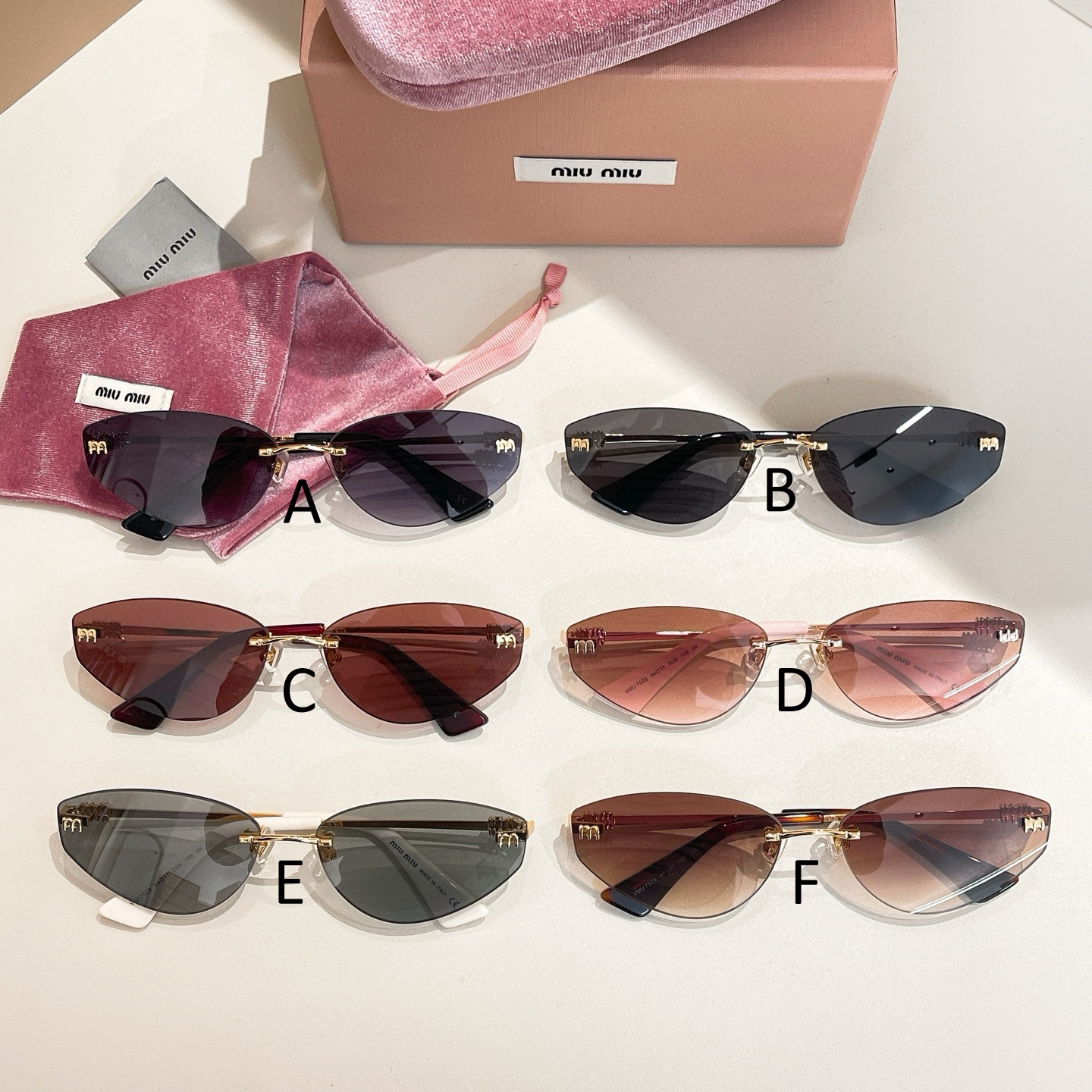 미우 미우 MIU MIU VMU 75ZS 64口17-145