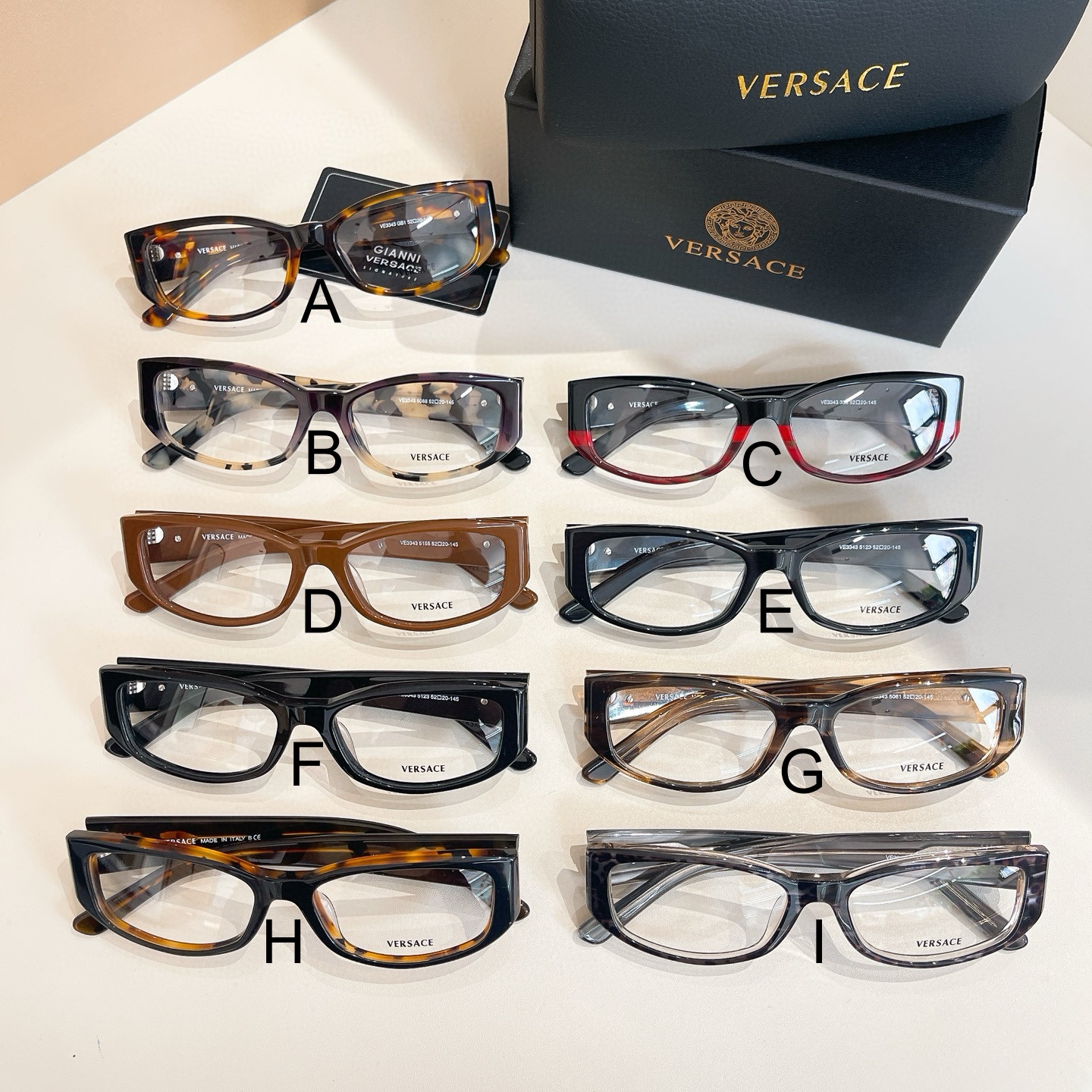 베르사체 Versace VE3343U 52口20-145