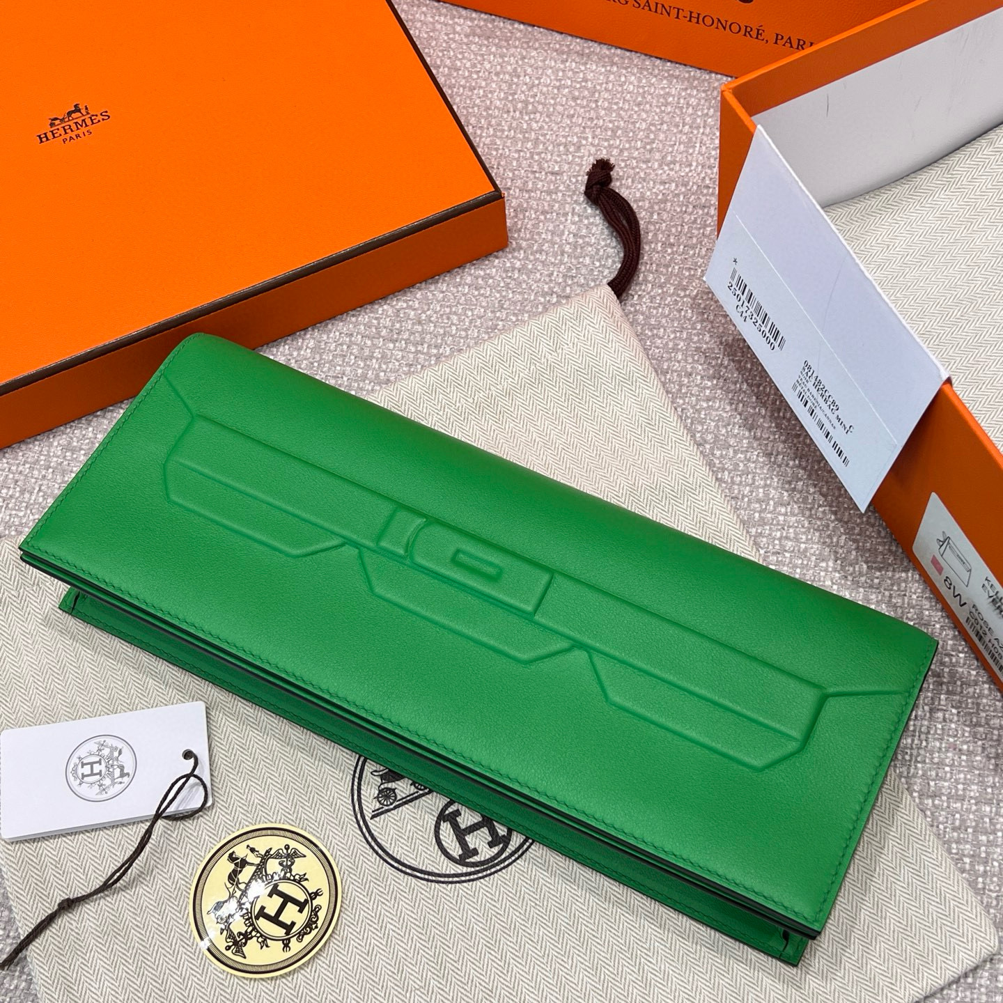 에르메스 Hermes Shadow Cut GERMANY Leather A8 Jert Yucca