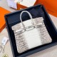 에르메스 Hermes Birkin 25cm HENG LONG Himalaya/silver