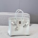 에르메스 Hermes Birkin 30cm Germany Leather 01 Blanc/silver