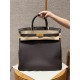 에르메스 Hermes Birkin Hac 40cm Togo 47 Chocolat/gold