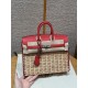 에르메스 Hermes Birkin Picnic 25cm Swift S3 Rouge Coeur/silver