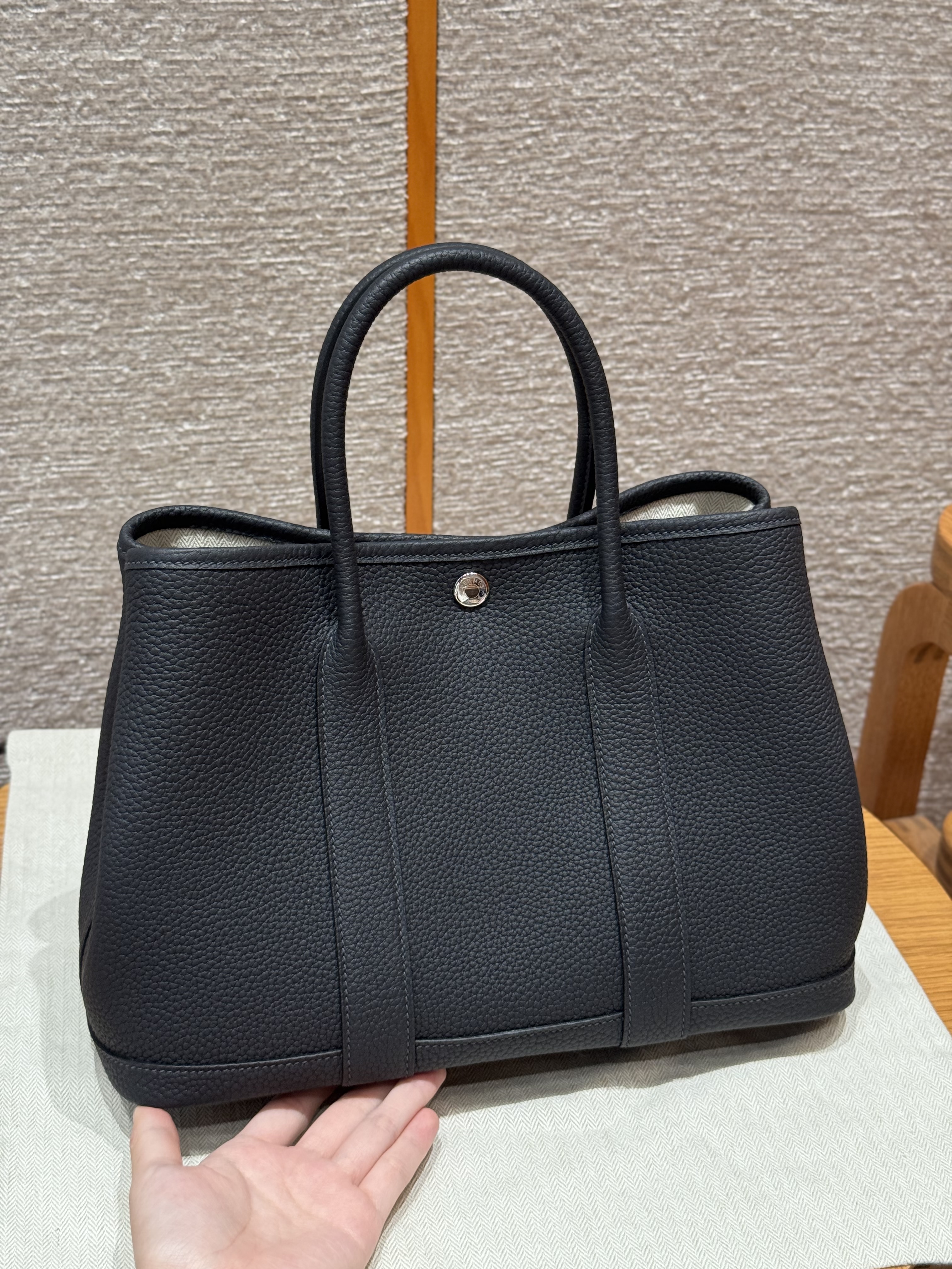 에르메스 Hermes Garden party 30cm Negonda 89 Noir