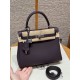 에르메스 Hermes Kelly 25cm Togo 59 Raisin/silver