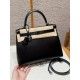 에르메스 Hermes Kelly 28cm Box 89 Noir/Noir