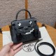 에르메스 Hermes Kelly Doll picto 16.5cm Epsom H0 Girs Misty and 3G Alezan/sliver