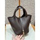 에르메스 Hermes Picotin lock 18cm clemence 47 Chocolate/gold
