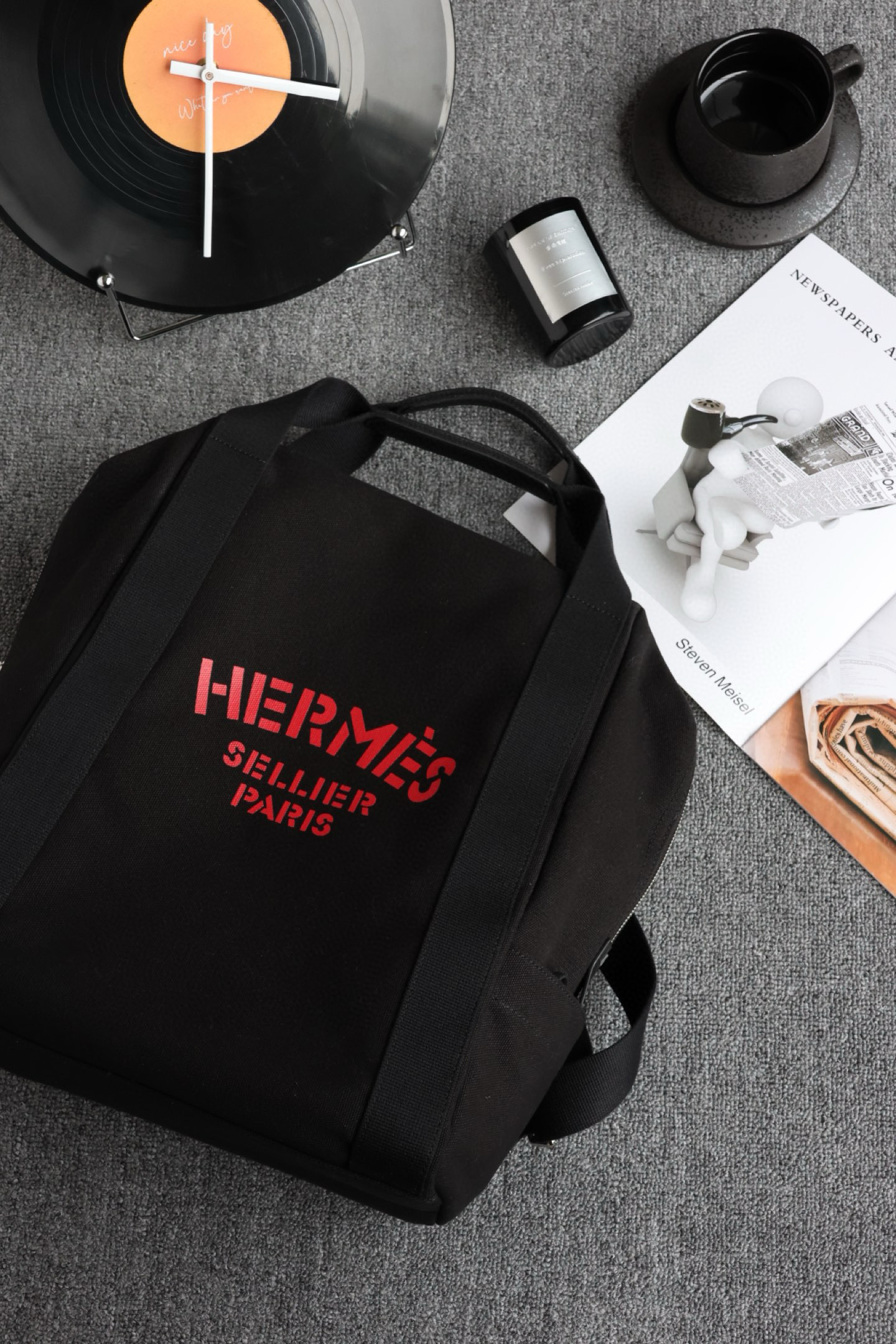 에르메스 Hermes Groom 백팩 Black