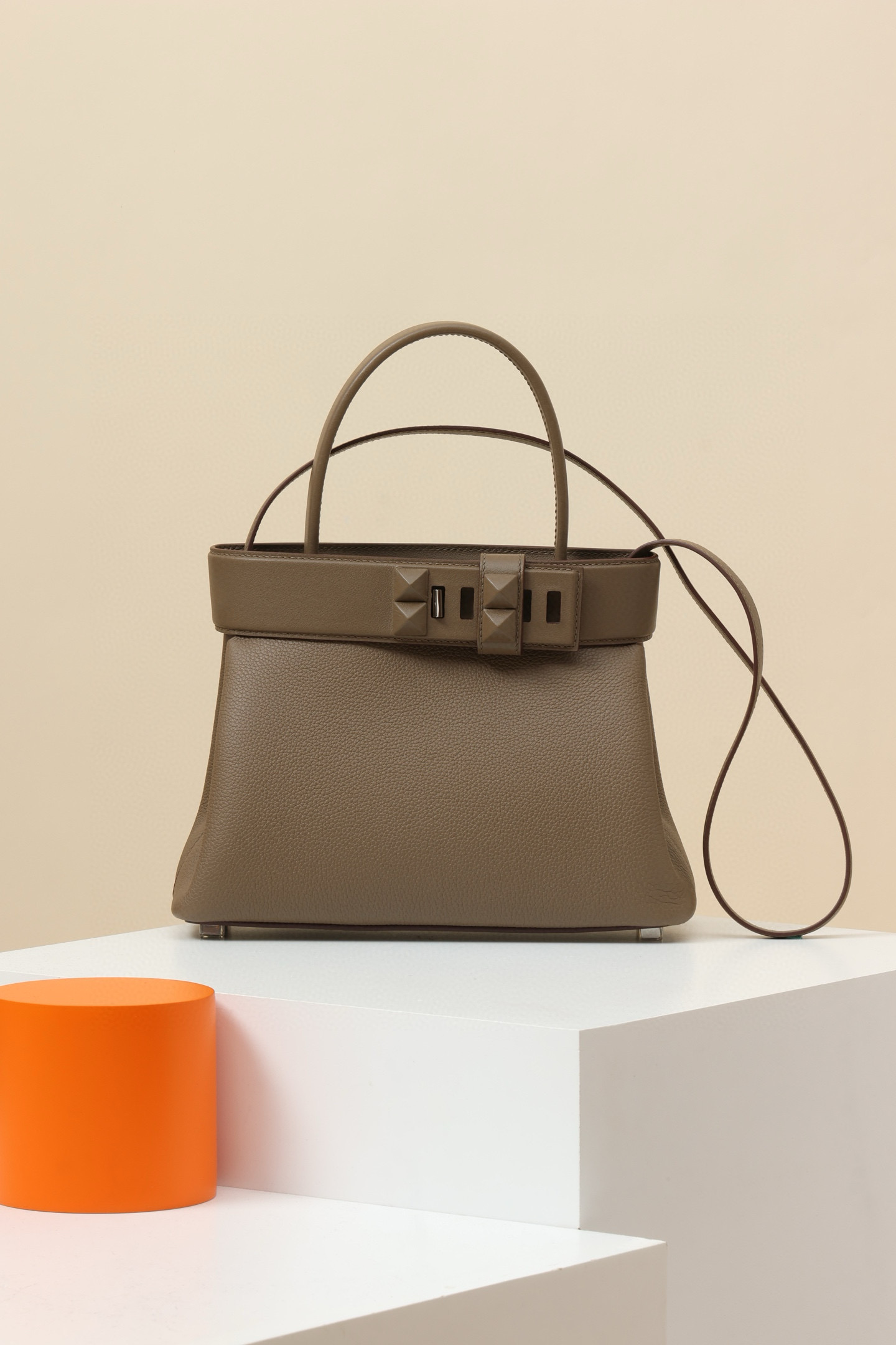 에르메스 Hermes Medor 27cm MB27 Togo and Swift 18 Etoupe